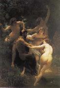 Adolphe William Bouguereau The god of the forest with their fairy Spain oil painting artist